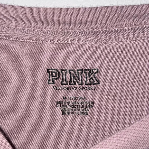 VS PINK Bling Campus Lilac Purple Short Sleeve - Picture 4 of 5